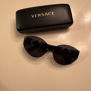 Black and gold Versace sunglasses